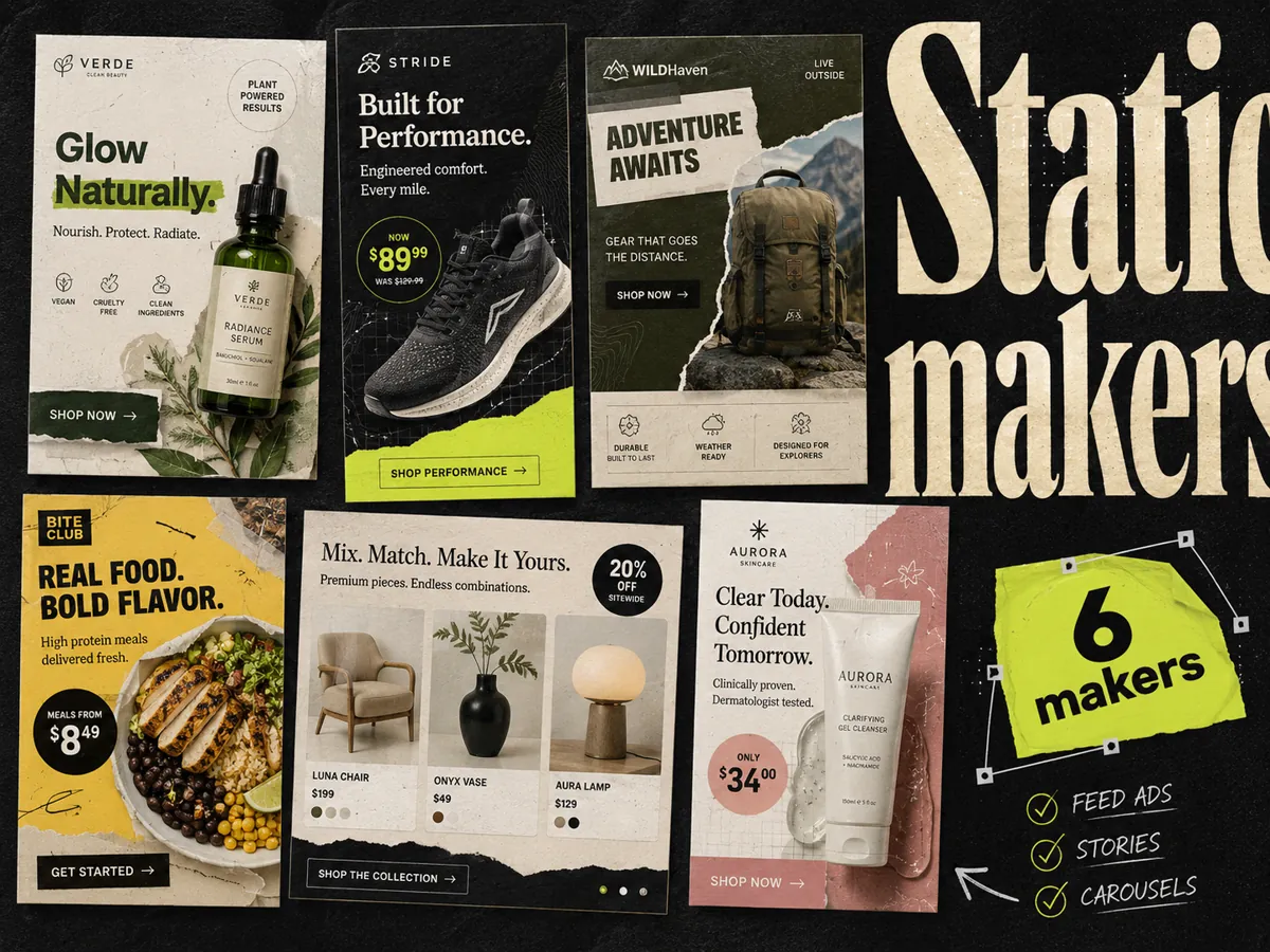 6 best static ad makers for Meta in 2026