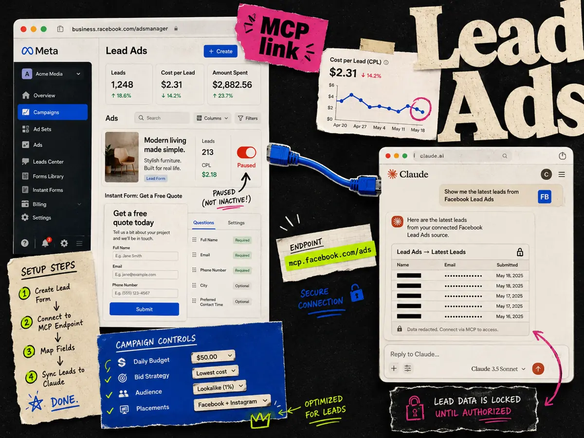 How to Connect Facebook Lead Ads to Claude (MCP, 2026)